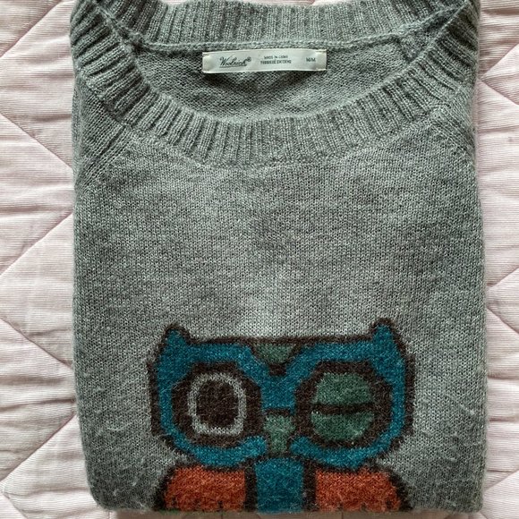 Woolrich Frosty Grey Owl Sweater - Picture 4 of 5